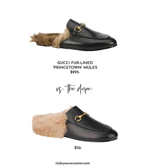 gucci fur loafer dupe|gucci loafer mules.